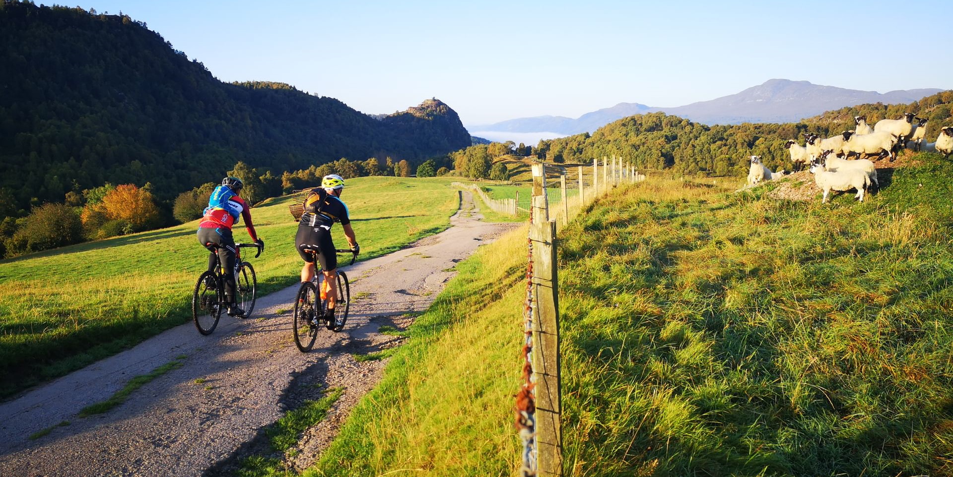Cyclists on the Loch Ness 360 Trail